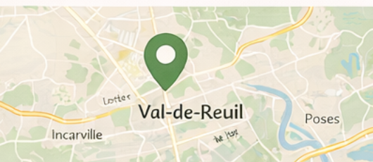 Carte de Val-de-Reuil